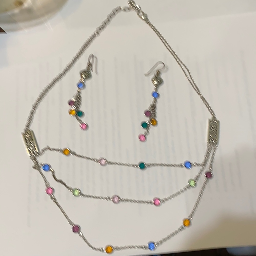 Beautiful Brighton necklace and  earrings